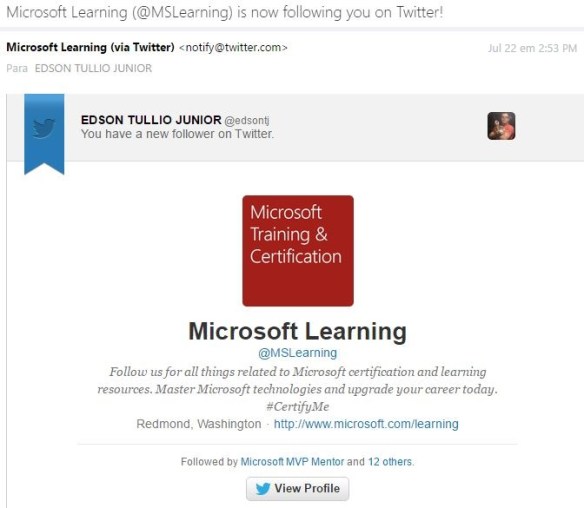 Twitter Microsoft Learning